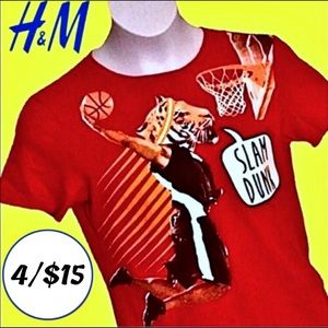 🔵 4/$15 • H&M “I’m a Beast” Basketball Tee